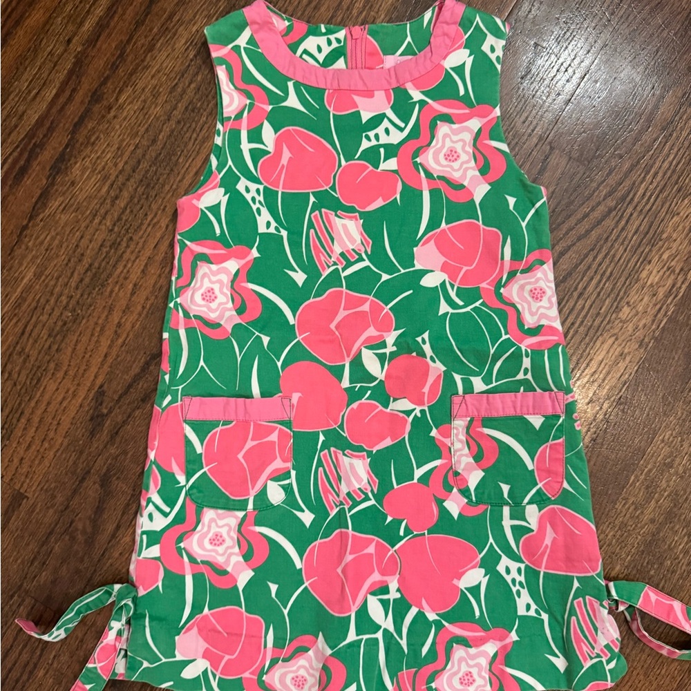 Lilly Pulitzer Pink and Green Floral Dress